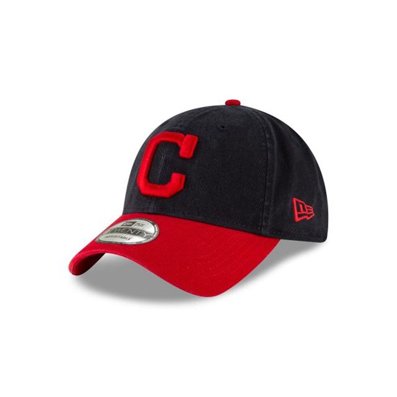 MLB Cleveland Indians Core Classic Home 9Twenty Adjustable (ZMH3586) - Blue New Era Caps